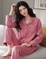 Fashion 16# Cotton Long-sleeved Lapel Pajama Set