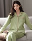Fashion 16# Cotton Long-sleeved Lapel Pajama Set