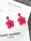 Fashion Flowers Acrylic Flower Stud Earrings