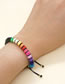 Fashion Rt-b210042a Soft Pottery Rainbow Gradient Rope Mobile Phone Chain