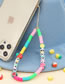Fashion Rt-k210034b Acrylic Letter Beads Gradually Softened Ceramic Mobile Phone Lanyard