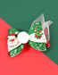 Fashion Santa Claus And Tree Alloy Santa Claus Christmas Tree Standard Hair Ball Sequin Bow Hairpin
