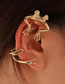 Fashion Silver Color Metal Frog Earrings Without Pierced Ears