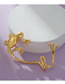 Fashion Gold Color Metal Frog Earrings Without Pierced Ears