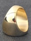 Fashion Gold Color Titanium Steel Round Tai Chi Ring