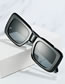 Fashion Rice White Frame Powder Tablets Large Frame Sunglasses