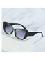 Fashion White Frame All Gray Film Pc Cat Eye Sunglasses