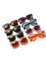 Fashion Orange Frame Powder Flakes Full Frame Square Sunglasses