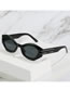 Fashion Blue Frame Double Gray Sheet Cat Eye Small Frame Sunglasses