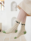 Fashion Stripe Cotton Geometric Print Socks
