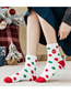 Fashion Red Christmas Tree Christmas Velvet Embroidered Floor Socks