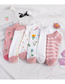 Fashion Middle Row Of Strawberries Cotton Geometric Print Shallow Mouth Socks