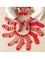 Fashion Big Red Star Geometric Print Wool Socks