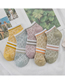Fashion Army Green Pure Color Hollow Mesh Cotton Socks