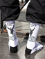 Fashion 2-bar Socks Cotton Geometric Print Socks