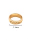 Fashion Letter Ring Alloy Dripping Letter Ring
