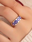 Fashion Gold Color Alloy Drip Eye Ring