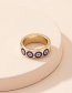 Fashion Gold Color Alloy Drip Eye Ring