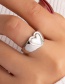 Fashion Silver Color Alloy Love Ring