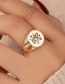 Fashion Compass Alloy Oil Drop Snake-shaped Flower Star And Moon Portrait Ring