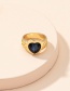 Fashion Big Love Alloy Diamond Love Ring