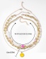 Fashion Suit U-shaped Chain Soft Ceramic Pearl Stitching Smiley Face Multi-layer Necklace