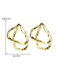 Fashion Gold Color Metal Geometric Stud Earrings
