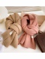 Fashion Pink Acrylic Knitted Patch Scarf