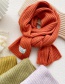 Fashion Yellow Striped Knitted Patch Scarf