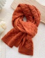 Fashion Orange Wool Knitted Scarf