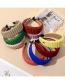 Fashion Custard Wool Knit Broad-brimmed Headband