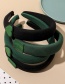 Fashion Green Sponge Headband-love Heart Love Labeling Sponge Wide Brim Headband