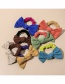 Fashion Sapphire Suede Color Matching Bow Hair Tie