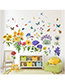 Fashion 40*90cm In Bag Packaging Flowers Butterfly Sunflower Lavender Wall Sticker