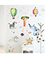 Fashion 30*90cmx2 Pieces In Bag Packaging Elephant Dark Horse Hot Air Balloon Wall Sticker