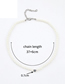 Fashion White Pearl Beaded Love Necklace