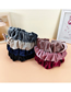Fashion Red Wine Gold Velvet Pleated Wide-brimmed Headband