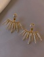 Fashion Gold Color Alloy Thorny Diamond Stud Earrings