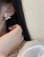 Fashion Gold Color Alloy Diamond Geometric Butterfly Stud Earrings