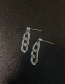 Fashion Silver Color Alloy Geometric Chain Earrings
