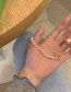 Fashion Gold Color Alloy Pearl Stitching Bracelet