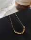 Fashion Gold Coloren Necklace Alloy Geometric Square Necklace