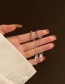Fashion Silver Color Alloy Geometric Crystal Tassel Ear Bone Clip