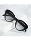 Fashion Beige Frame Tea Blue Film Pc Cat Eye Sunglasses