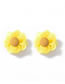 Fashion Yellow Fabric Sunflower Earrings