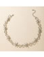 Fashion Silver Color Geometric Irregular Twist Single Layer Necklace