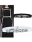 Fashion White Crystal Diamond Wide Band Belt