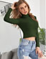 Fashion Sapphire Solid Color Knitted Turtleneck Sweater