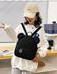 Fashion Black Plush Bear Ears Backpack
