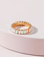 Fashion Gold Color Metal Inlaid Zirconium Chain Ring